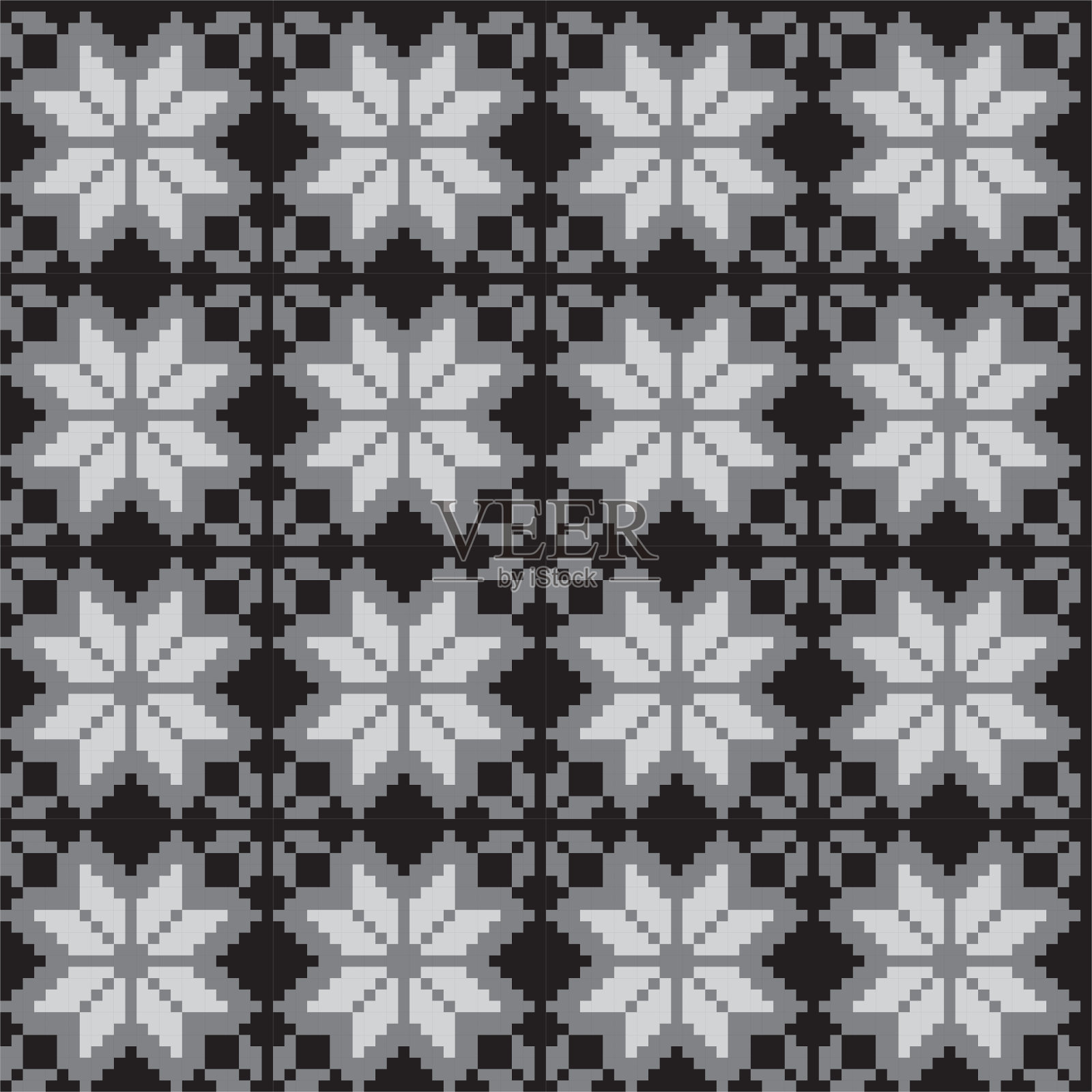 圣诞博览会岛花卉无缝打印背景矢量插画图片素材