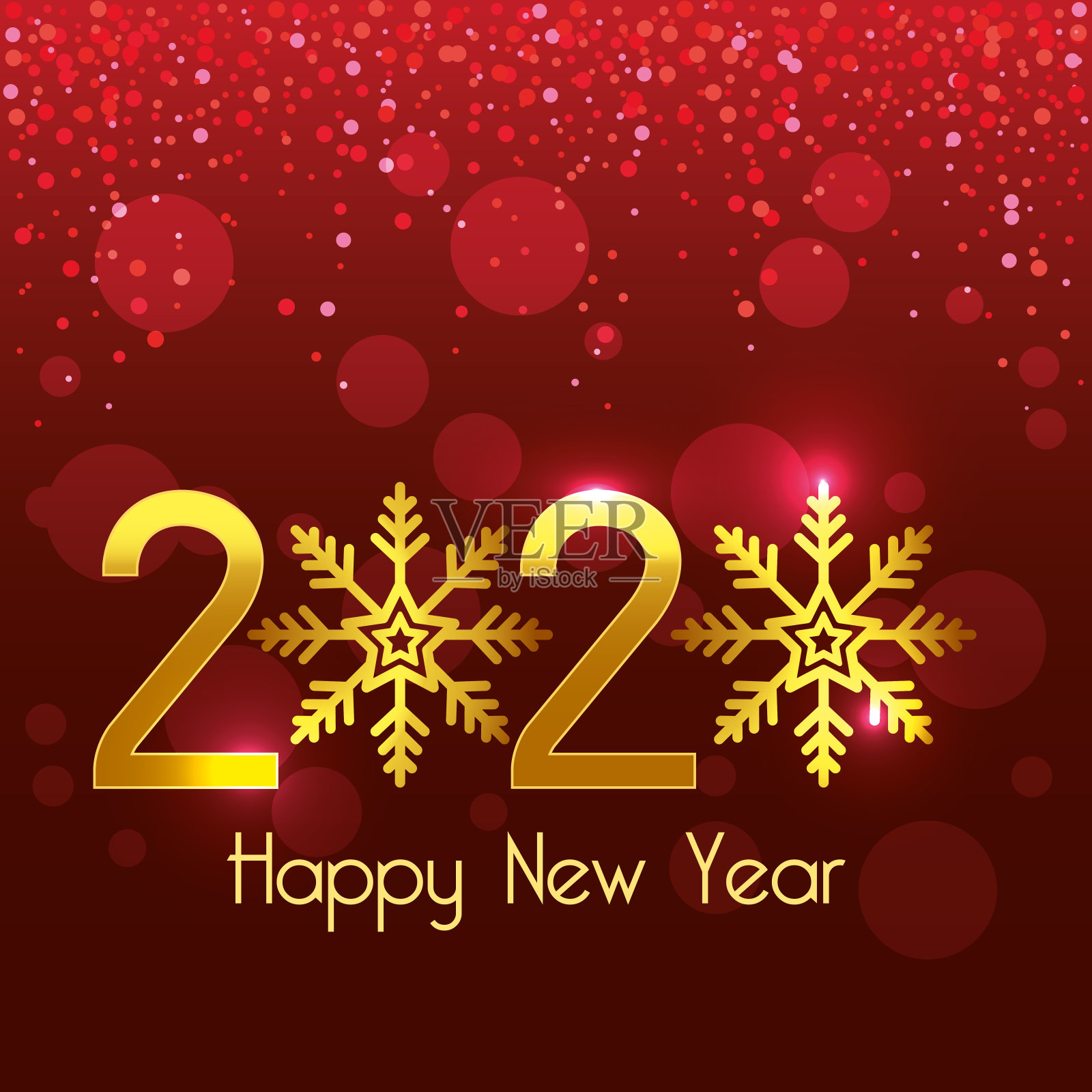 2020矢量设计新年快乐插画图片素材