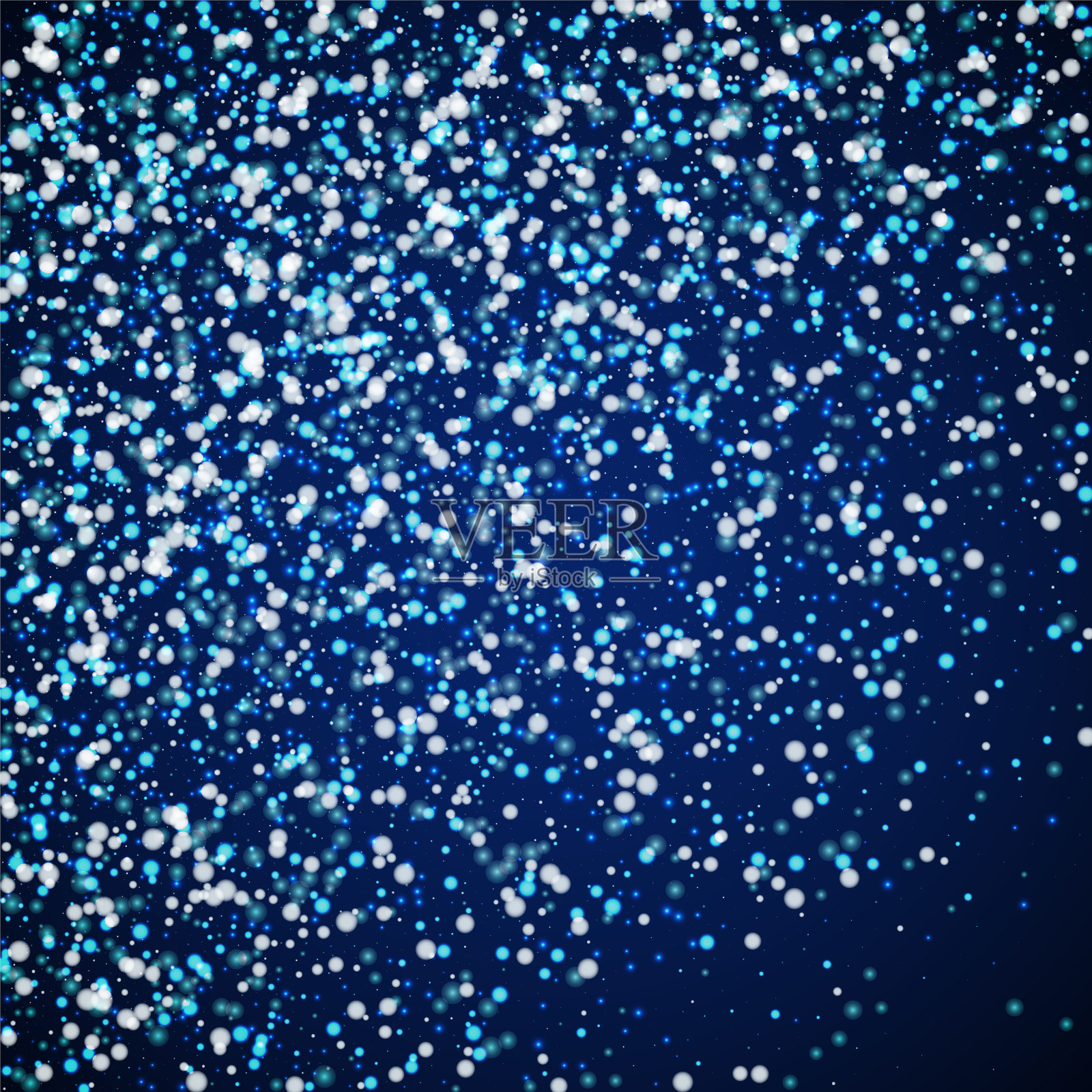 惊人的飘落的雪花圣诞背景。微妙的插画图片素材