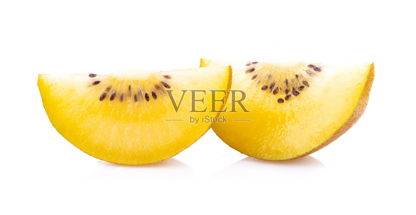 黄金猕猴桃孤立在白色背景照片摄影图片