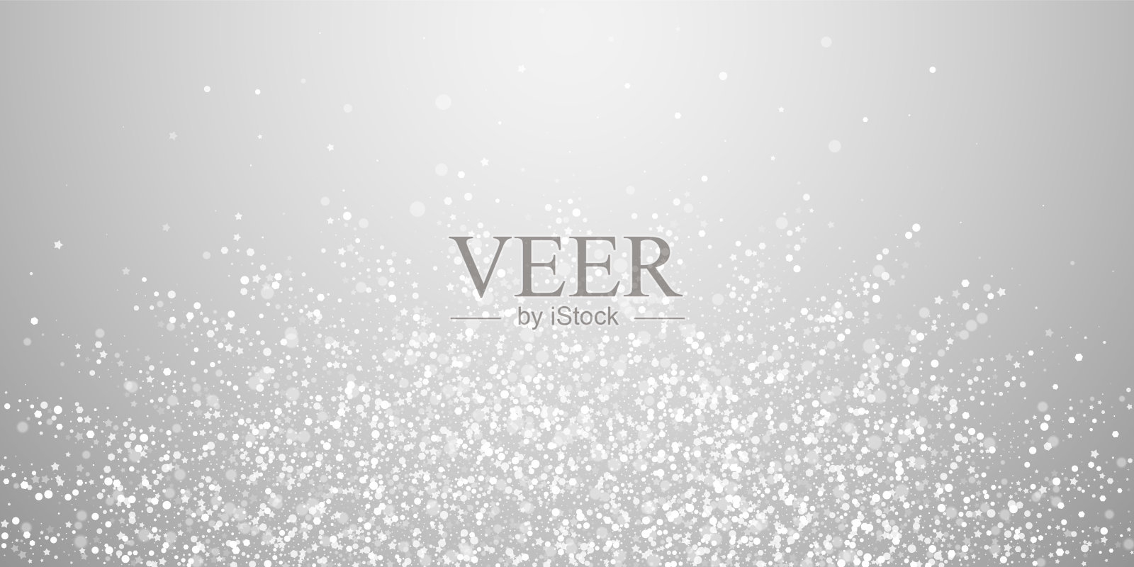 魔法明星稀疏圣诞背景。微妙的fl插画图片素材