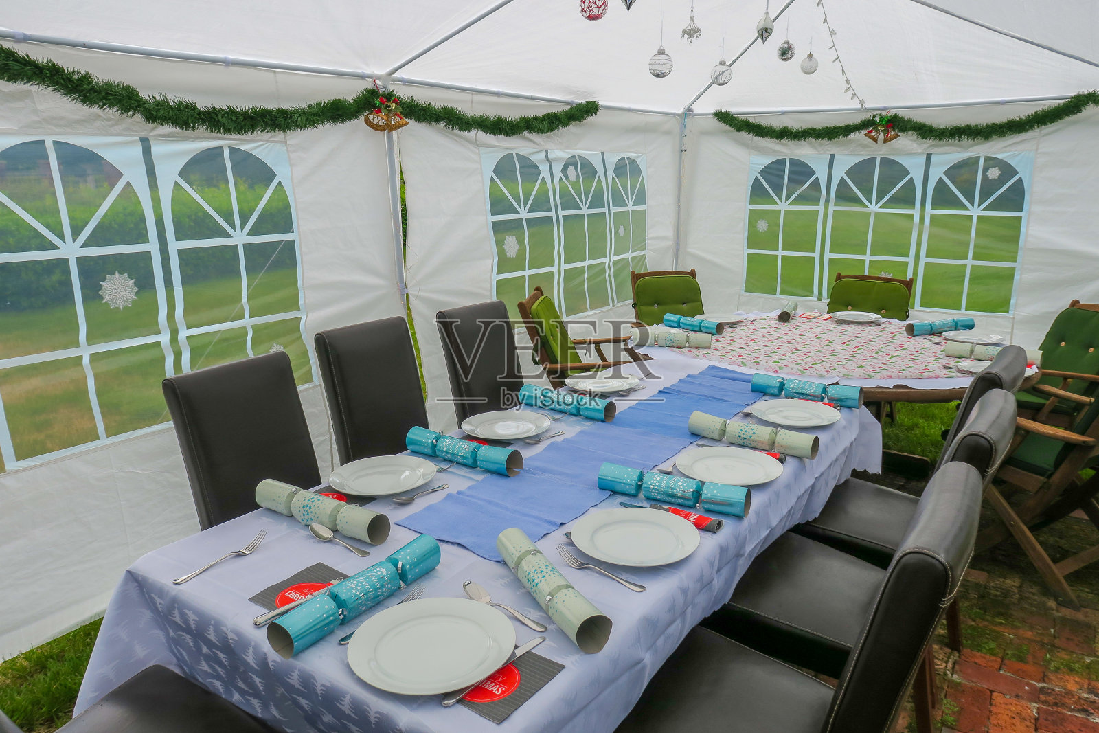 圣诞节的家庭午餐照片摄影图片