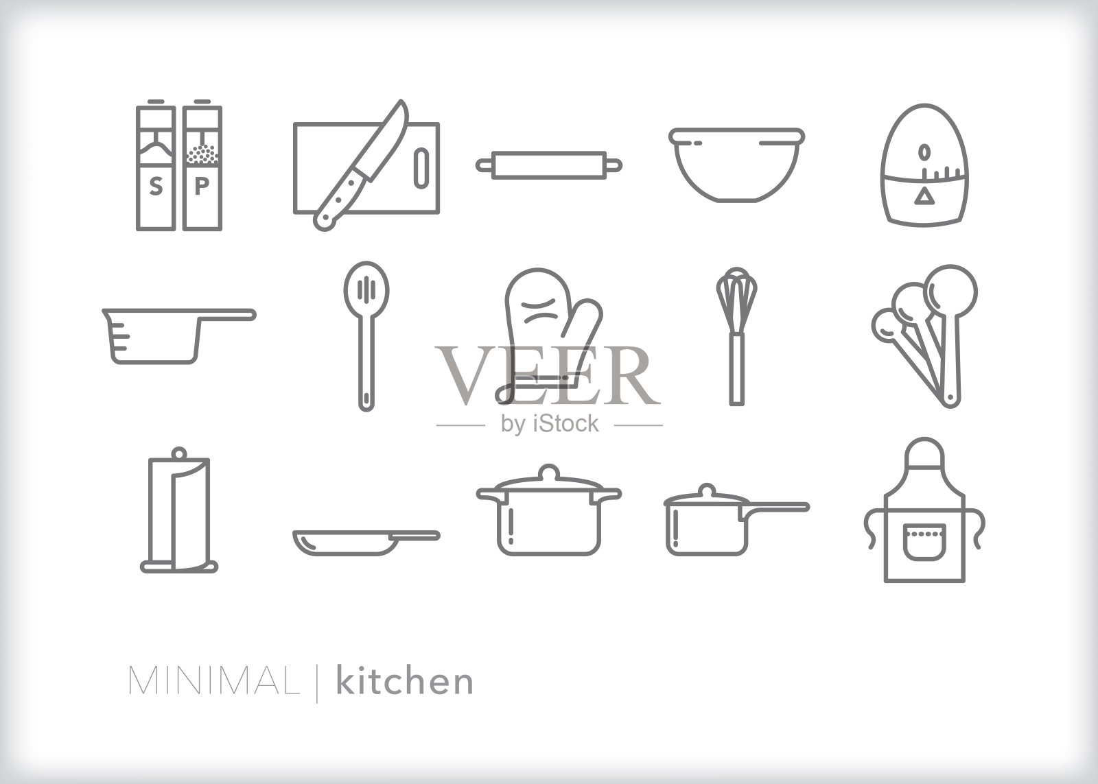 厨房线图标设置图标素材