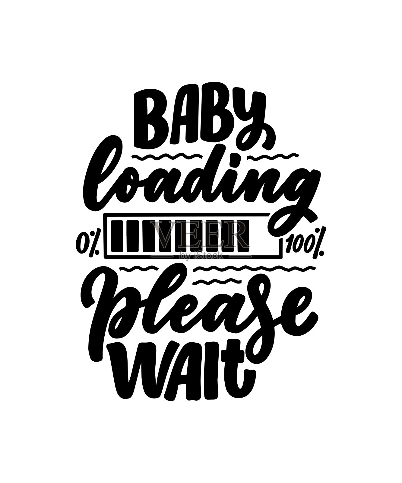 手绘字母怀孕报价。孕妇口号铭文。母亲海报，横幅，t恤排版设计。孤立的矢量图插画图片素材