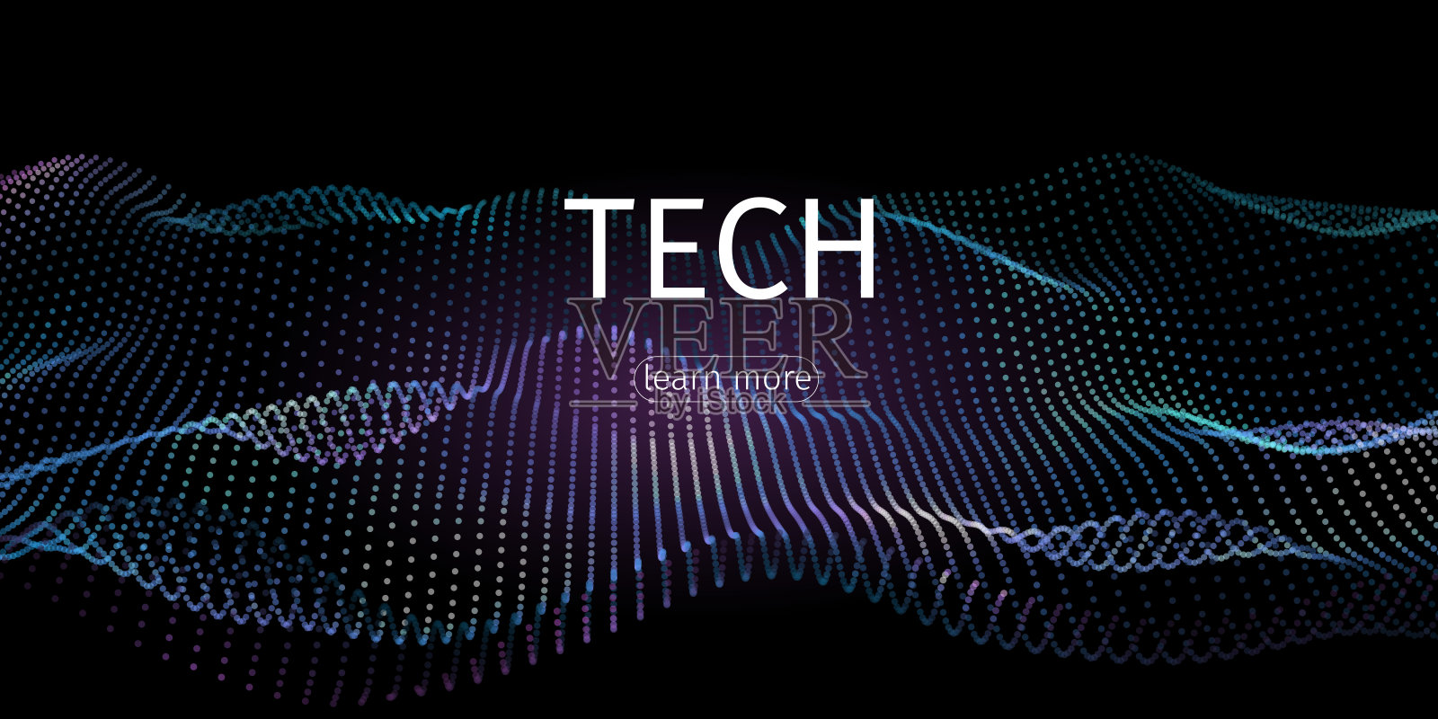 数字技术。抽象的连接。科幻的用户界面。大数据。空间的仿真。音乐背景。人工智能。区块链和cryptocurrency。向量插画图片素材