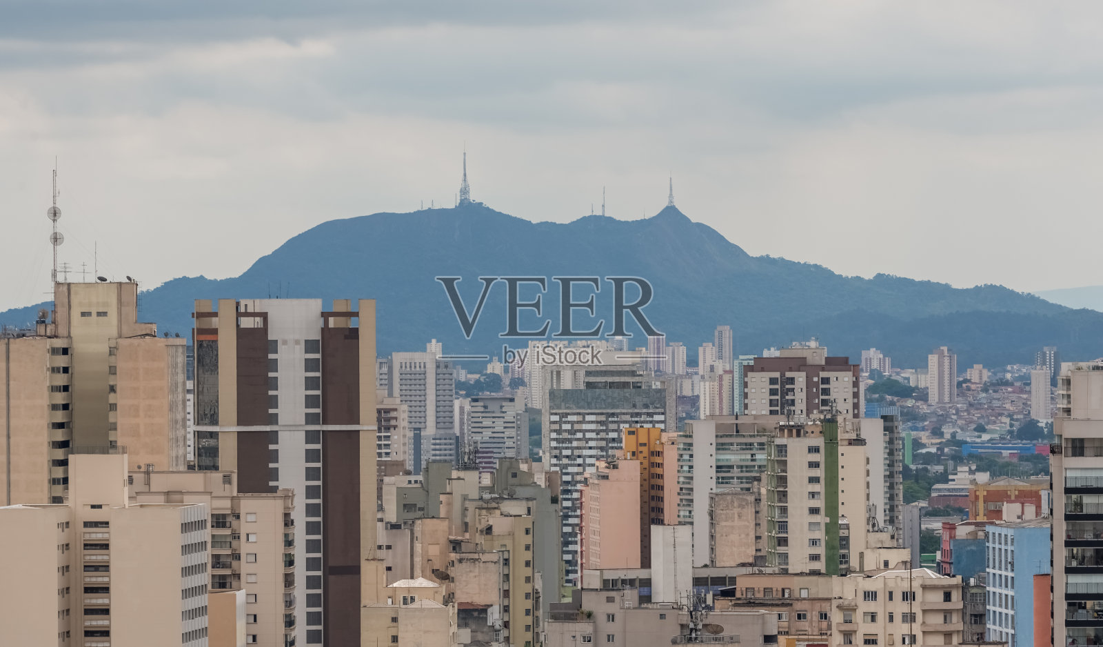 市中心的建筑São Paulo照片摄影图片