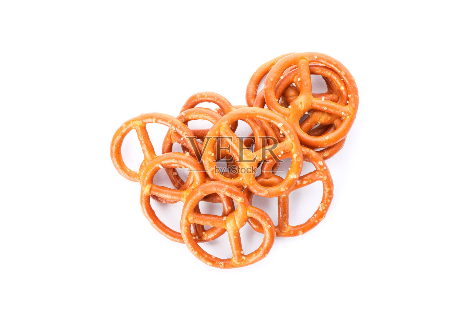 啤酒零食孤立在白色背景，文字空间。俯视图照片摄影图片