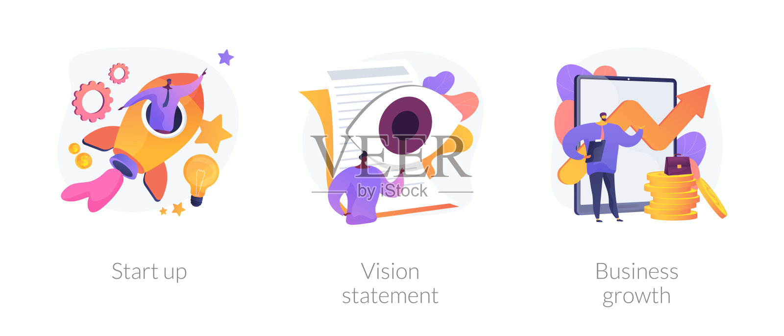 商业计划向量概念隐喻。插画图片素材