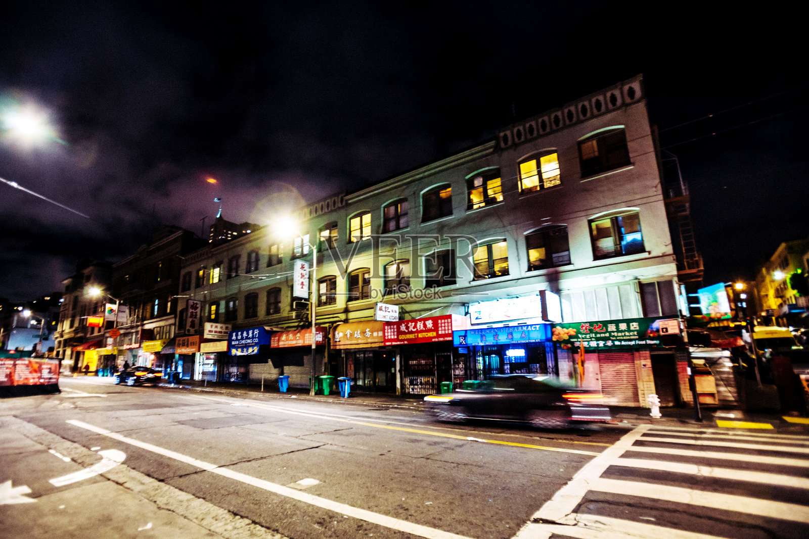 旧金山的唐人街照片摄影图片