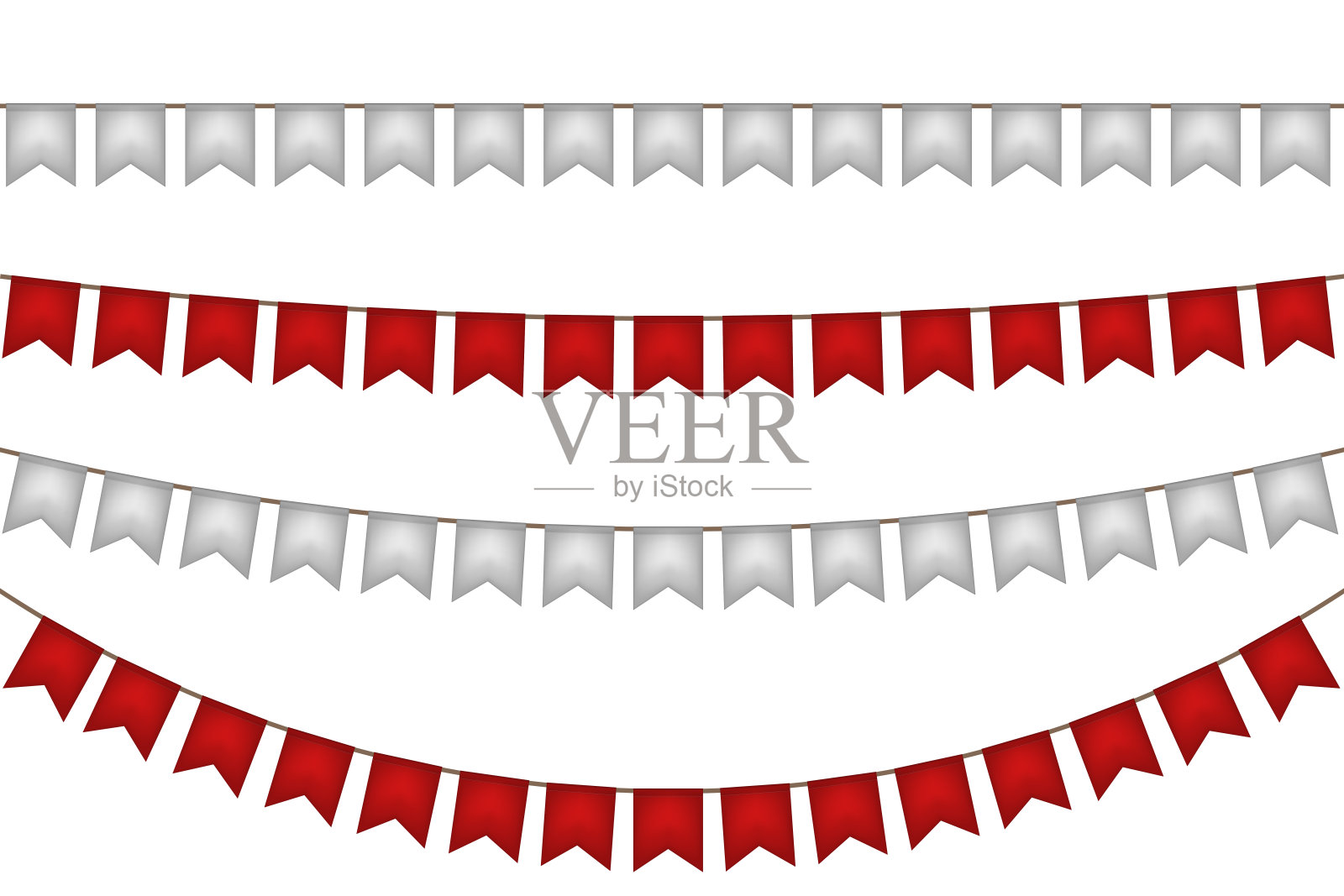 旗帜花环的事件。设计元素图片