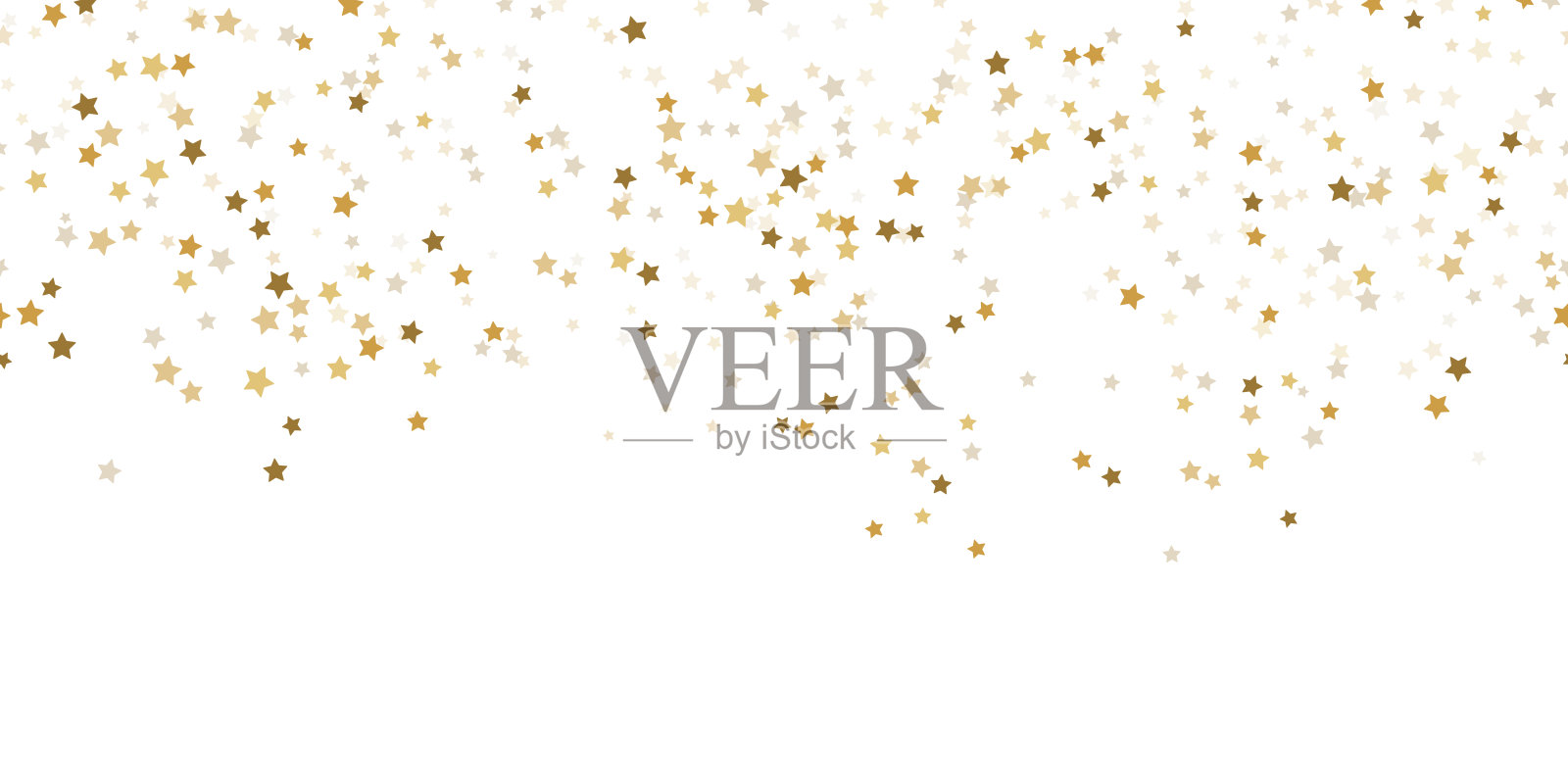 无缝的五彩纸屑星星圣诞时间的背景插画图片素材