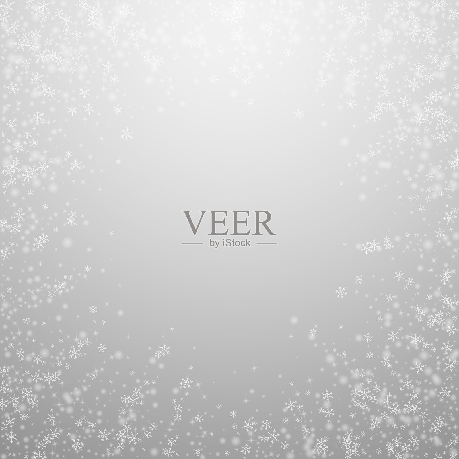 美丽的发光的雪花圣诞背景。Subtl插画图片素材