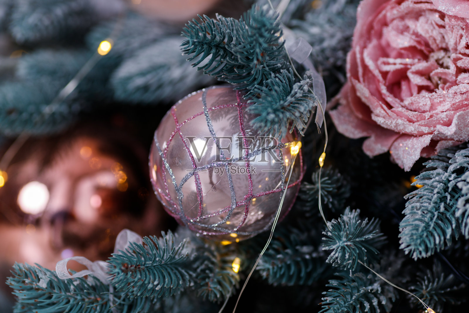 圣诞节的细节和对象的一个圣诞节内部照片摄影图片