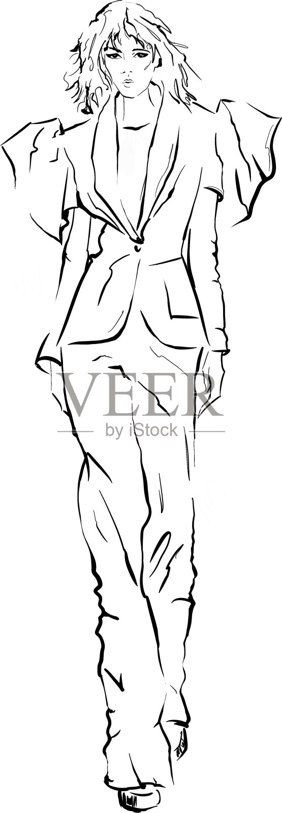 手绘时尚插画插画图片素材