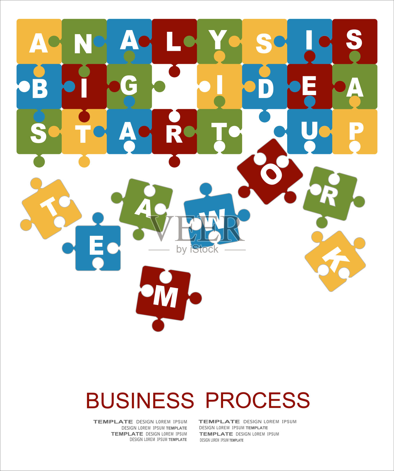 业务流程的平面设计插图概念。网站横幅和宣传材料的概念。插画图片素材