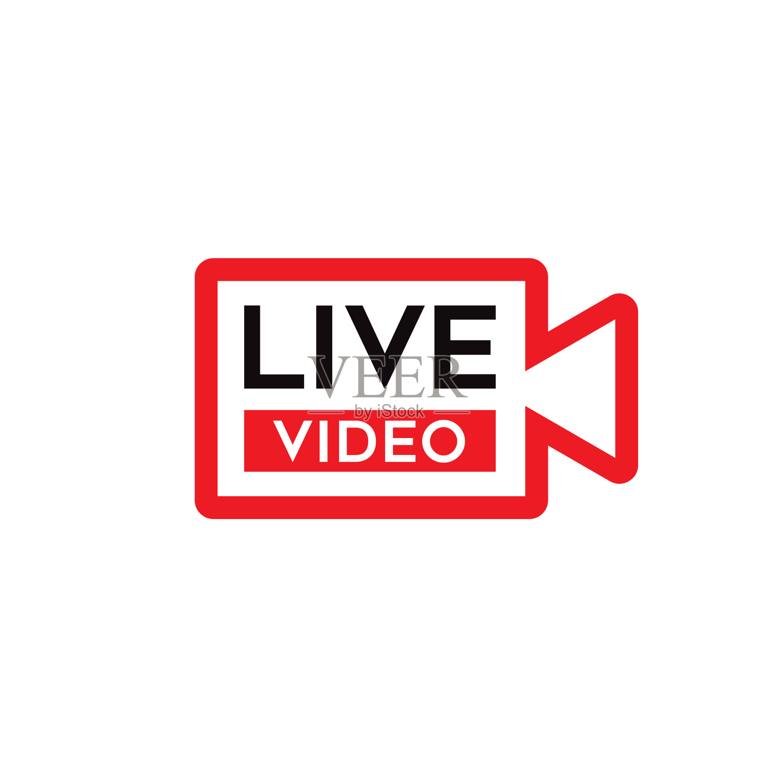 实时视频的图标插画图片素材