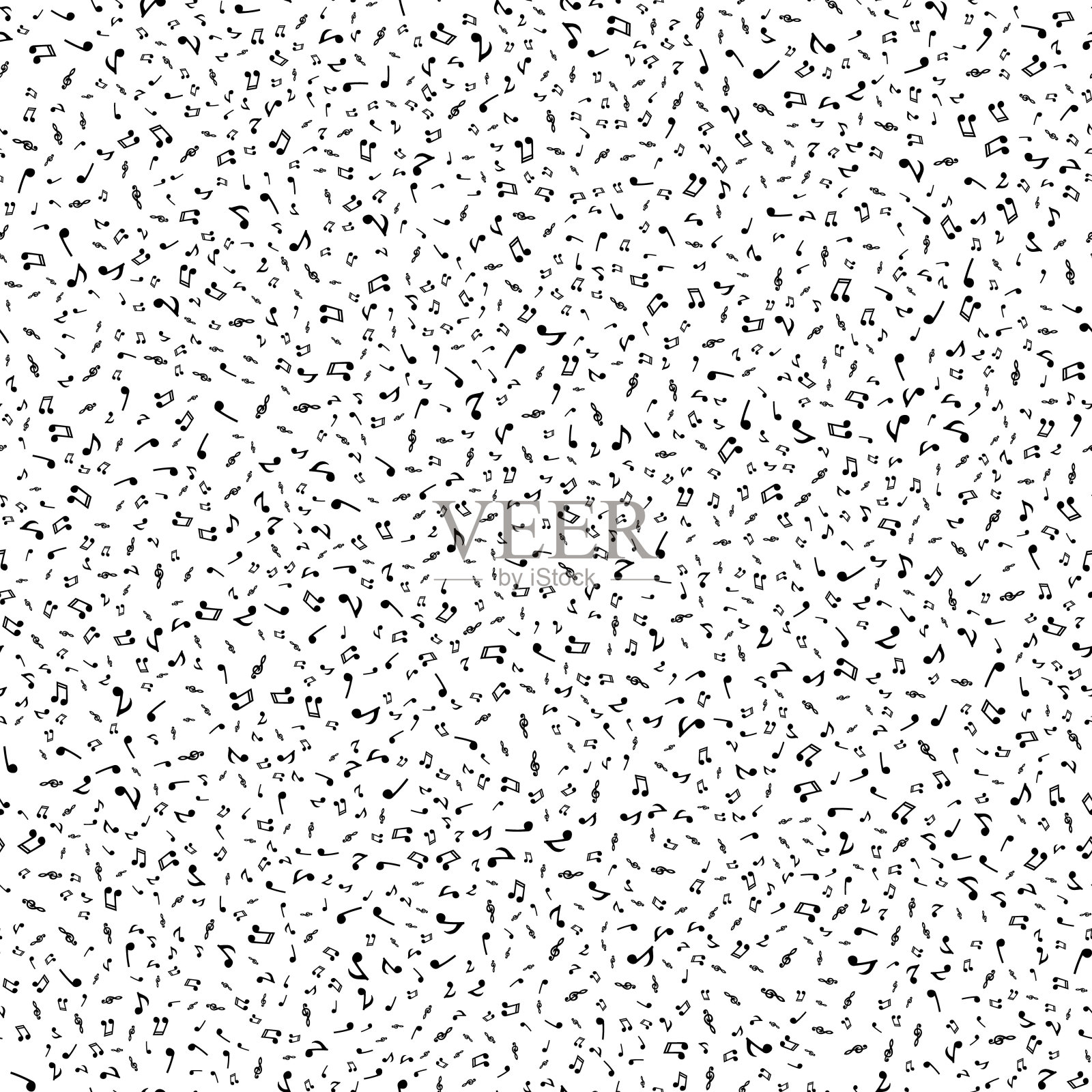 矢量插图音乐背景，不是插画图片素材