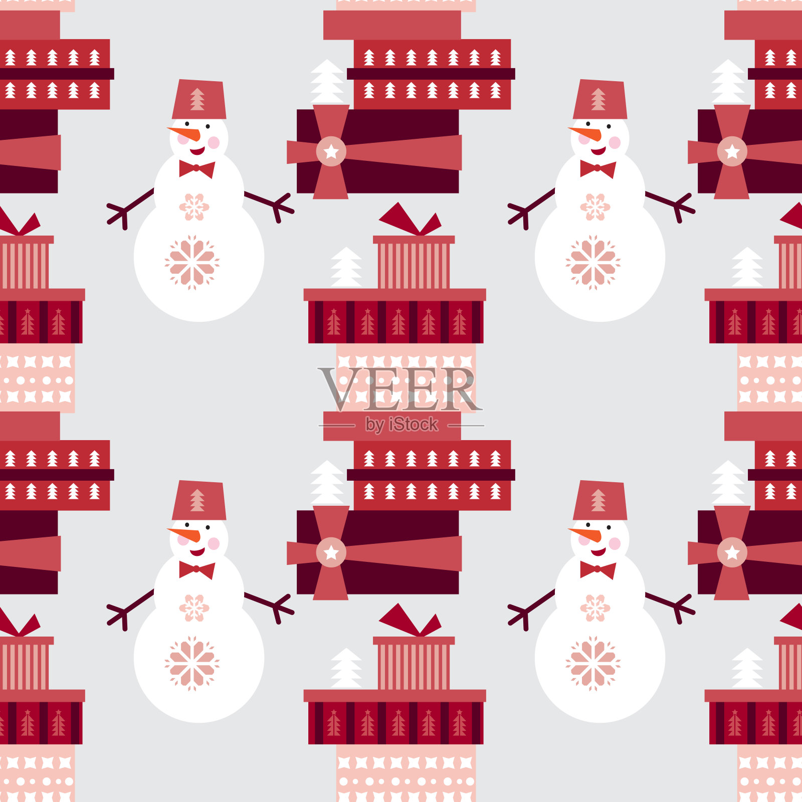 圣诞礼物pattern1插画图片素材