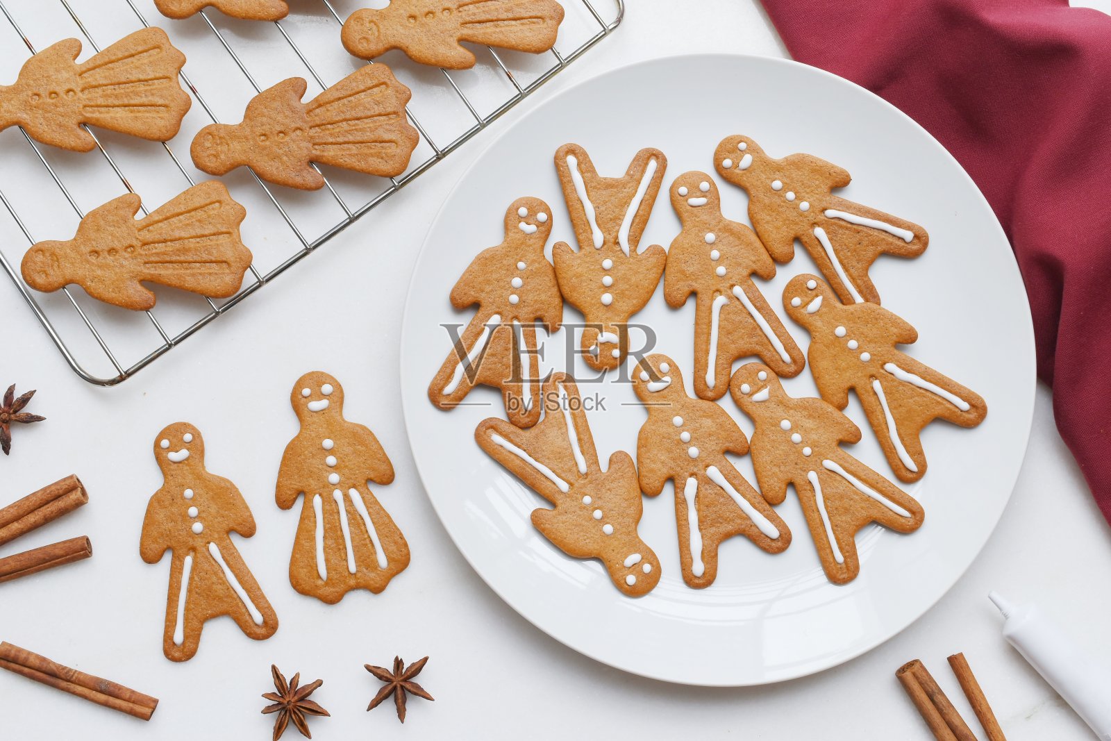 姜饼曲奇照片摄影图片