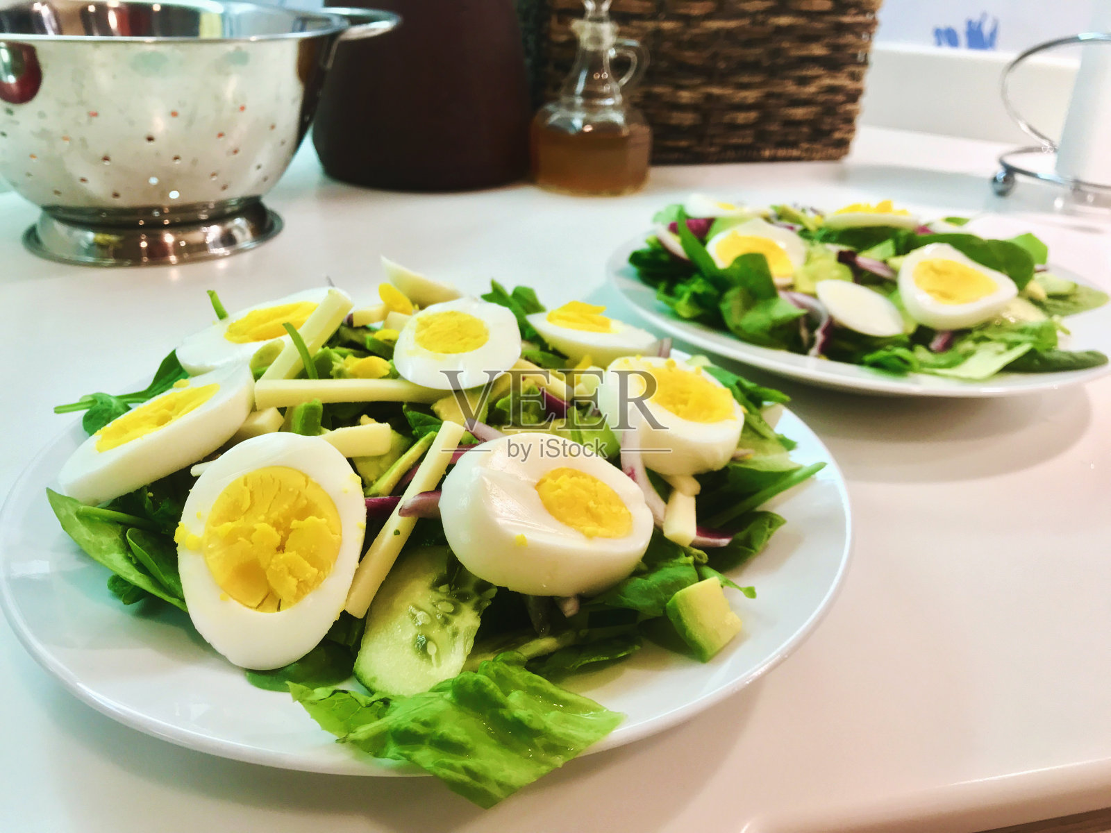 西科罗拉多州住宅厨房的食物准备照片摄影图片