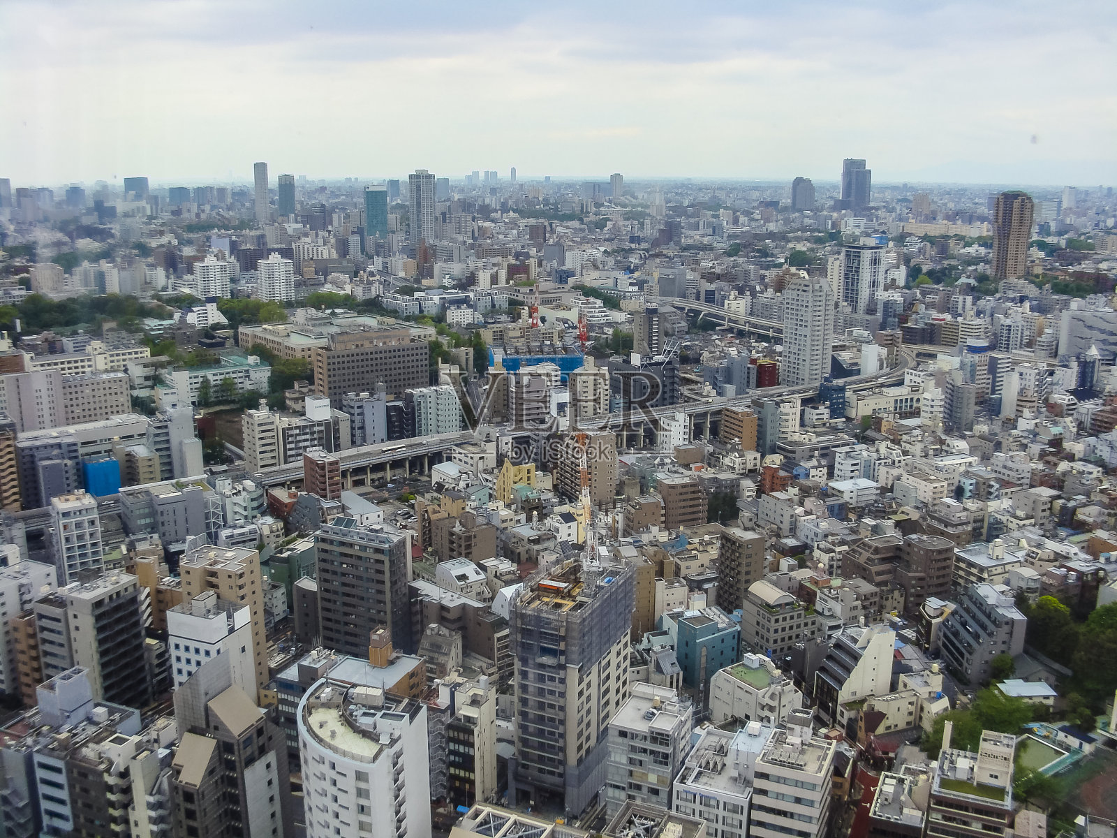 日本东京的全景照片摄影图片