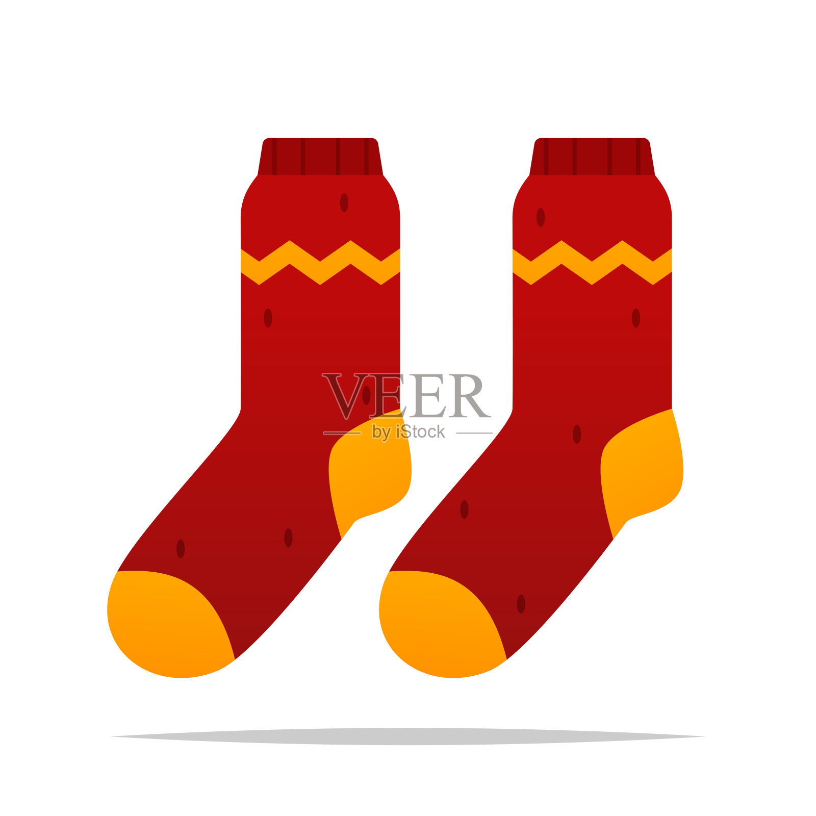 冬季袜子矢量孤立插图插画图片素材