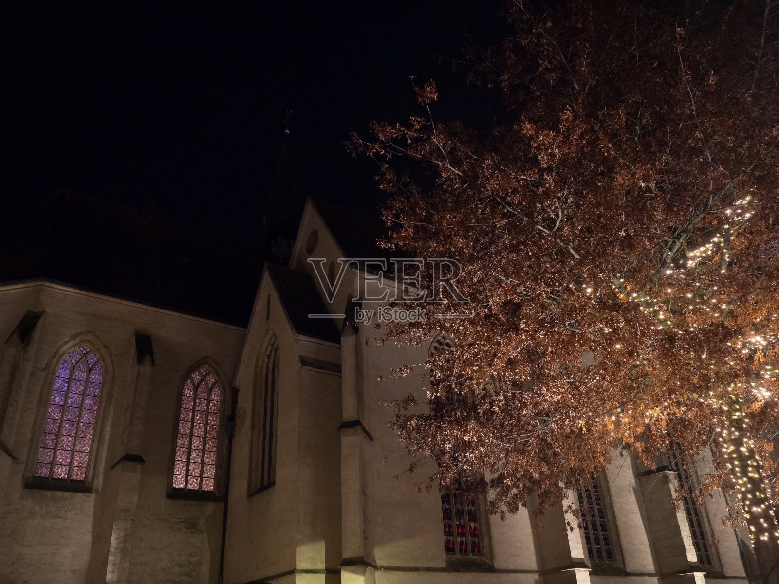 德国明斯特兰的圣诞市场照片摄影图片