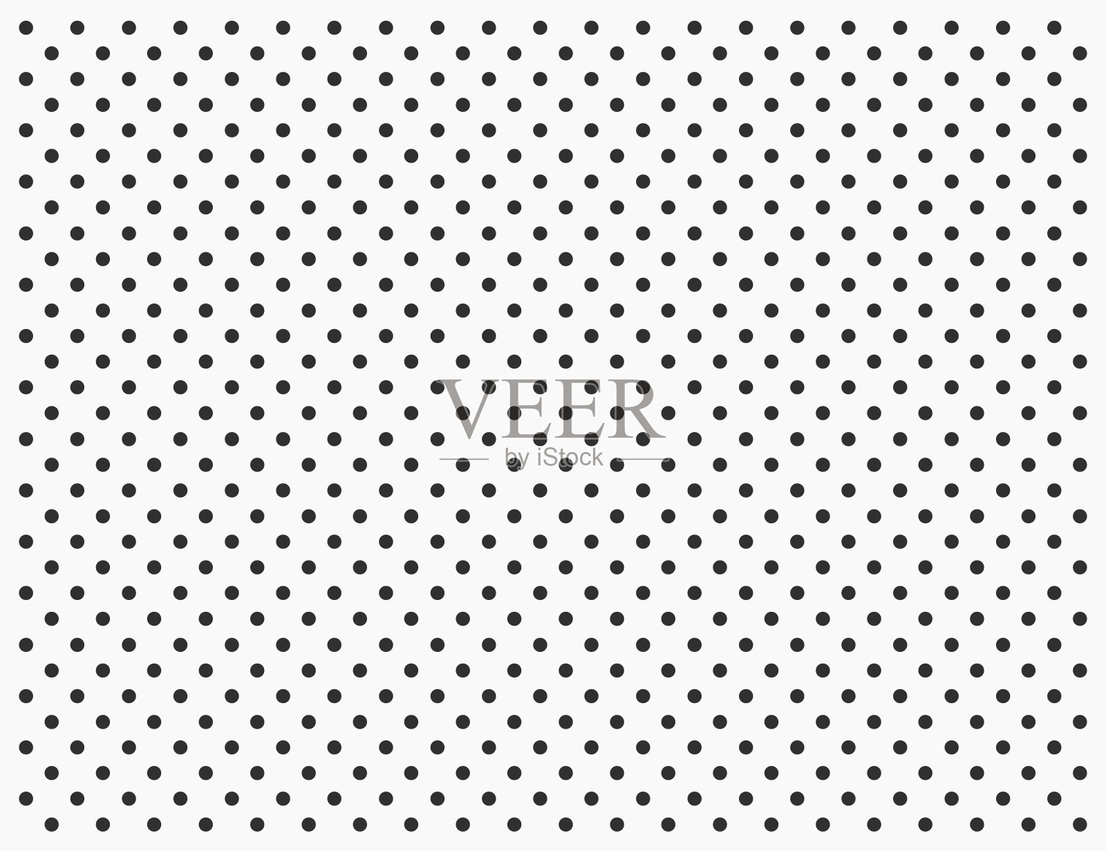 无缝波尔卡黑点背景。点纹理图案墙纸。抽象的几何圆形背景。矢量插图形象。孤立的白色背景。插画图片素材