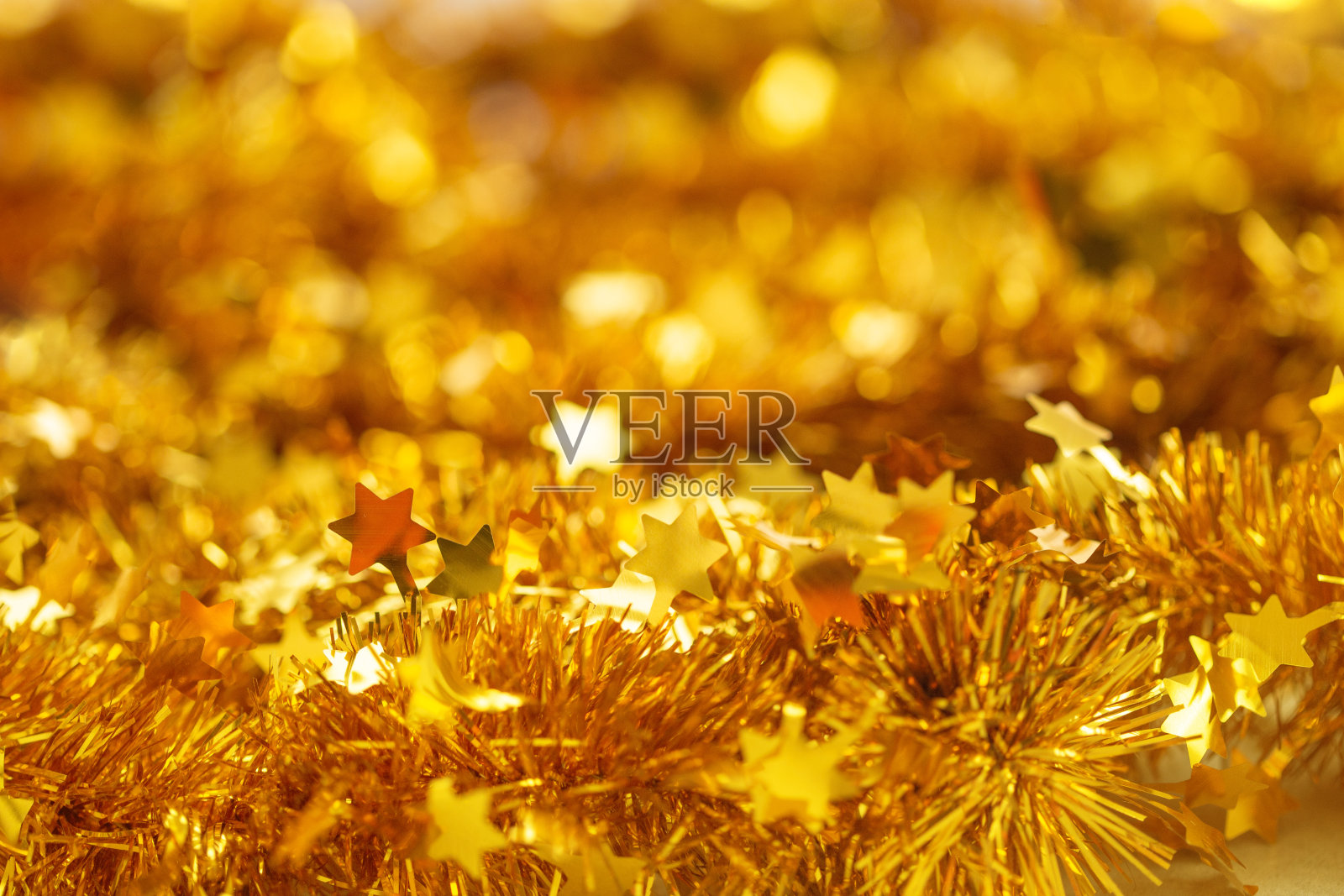 金色散景圣诞节背景圣诞贺卡照片摄影图片