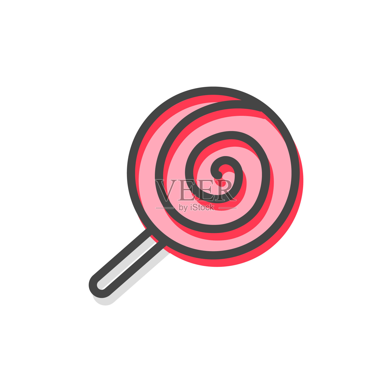 棒棒糖传统糖果矢量插图设计元素图片