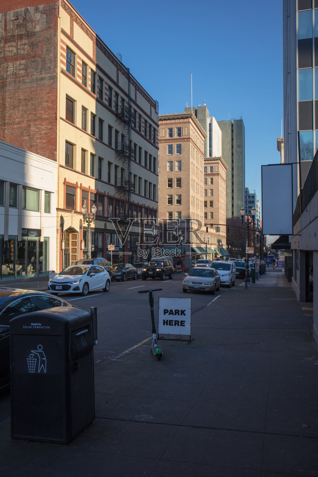 波特兰市中心区照片摄影图片