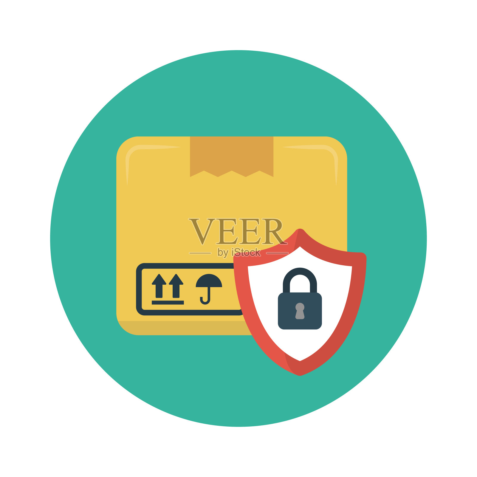 安全插画图片素材