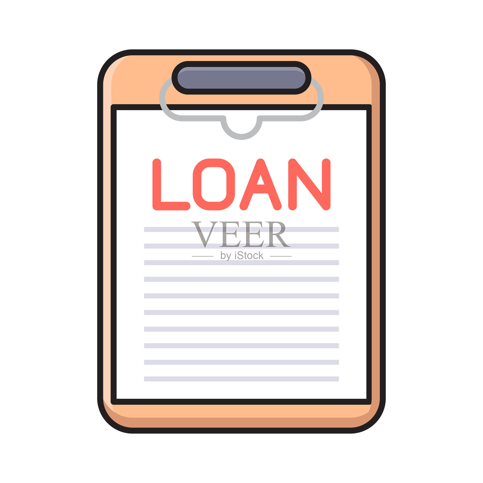 贷款插画图片素材