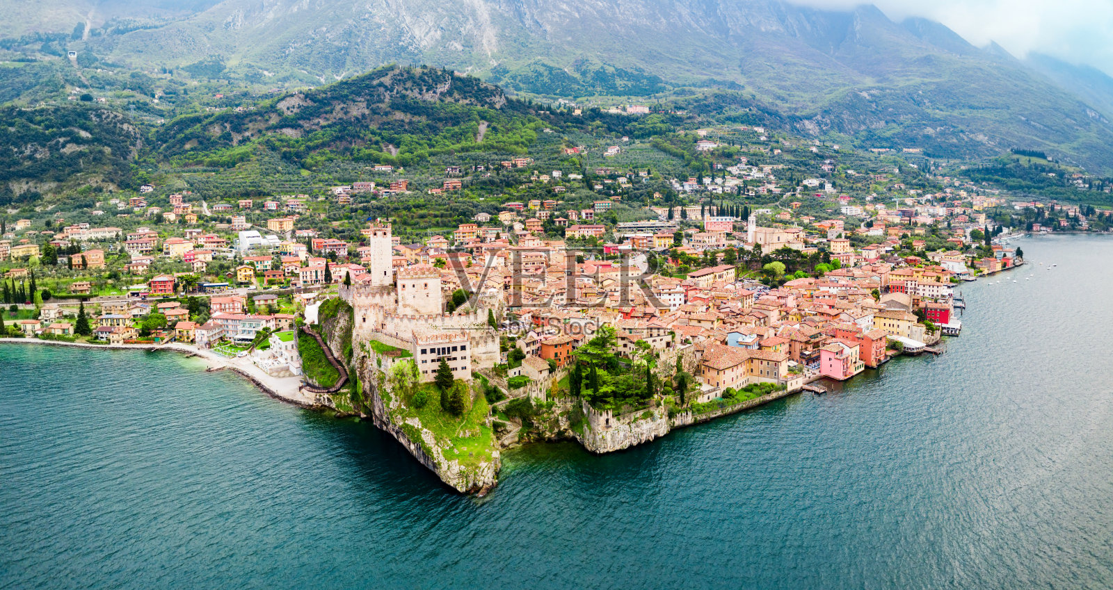 意大利马尔切西内空中全景照片摄影图片