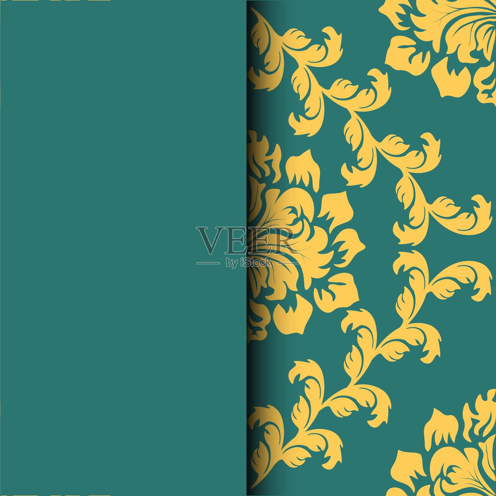 民族图案。抽象贺卡，背景用鲜花和装饰的叶子。为礼物，装饰和邀请您的设计。有你题字的地方。插画图片素材