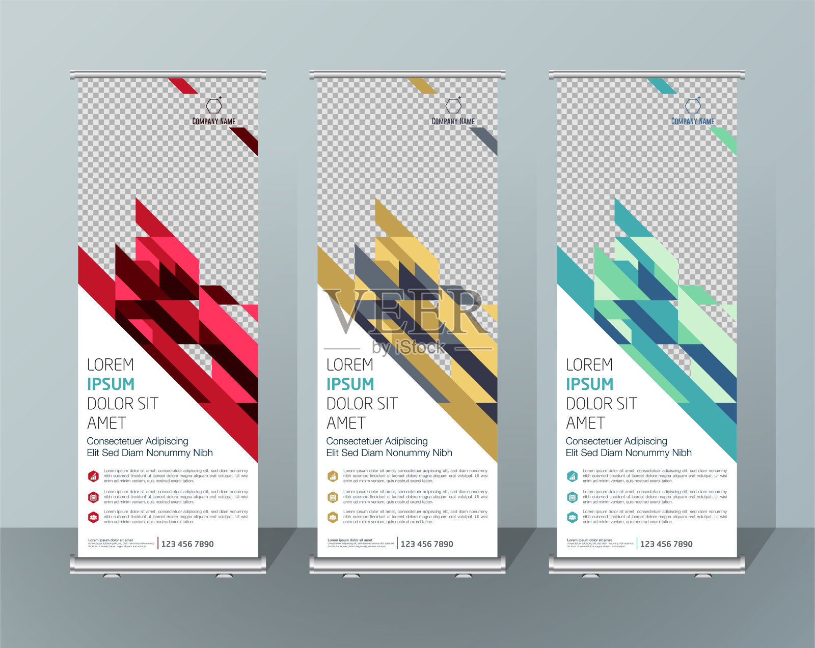 旗帜设计招牌广告宣传册传单模板矢量x旗和方便的街道商业旗，布局背景设计模板素材