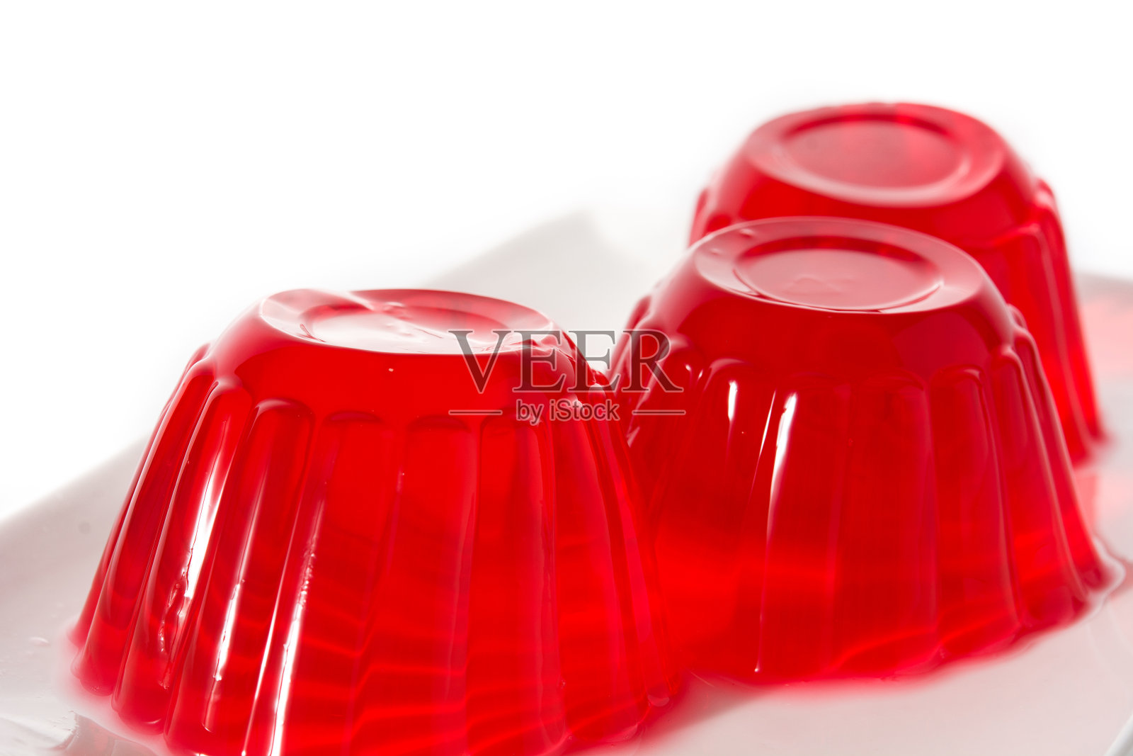 草莓果冻照片摄影图片