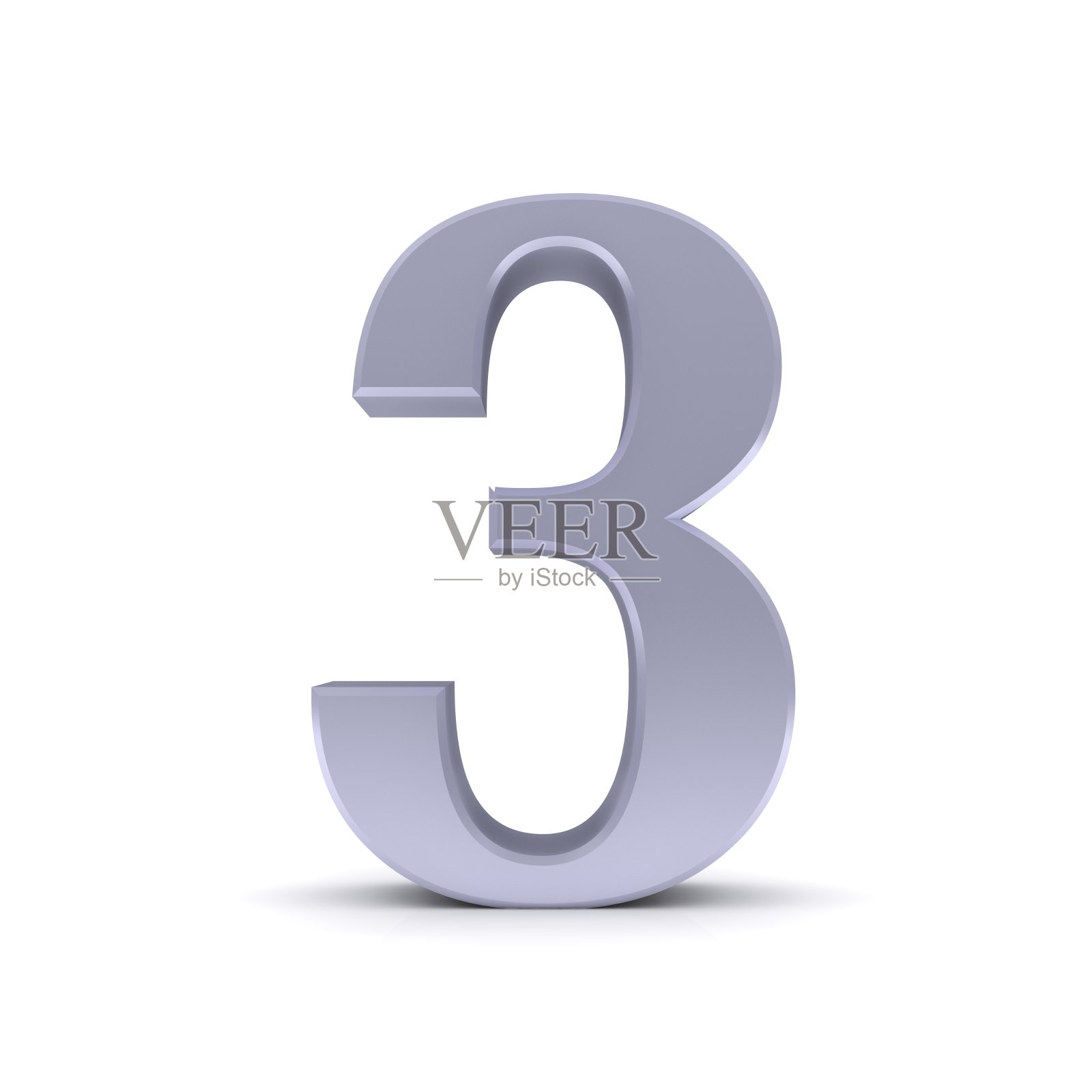 3号三银3d标志照片摄影图片