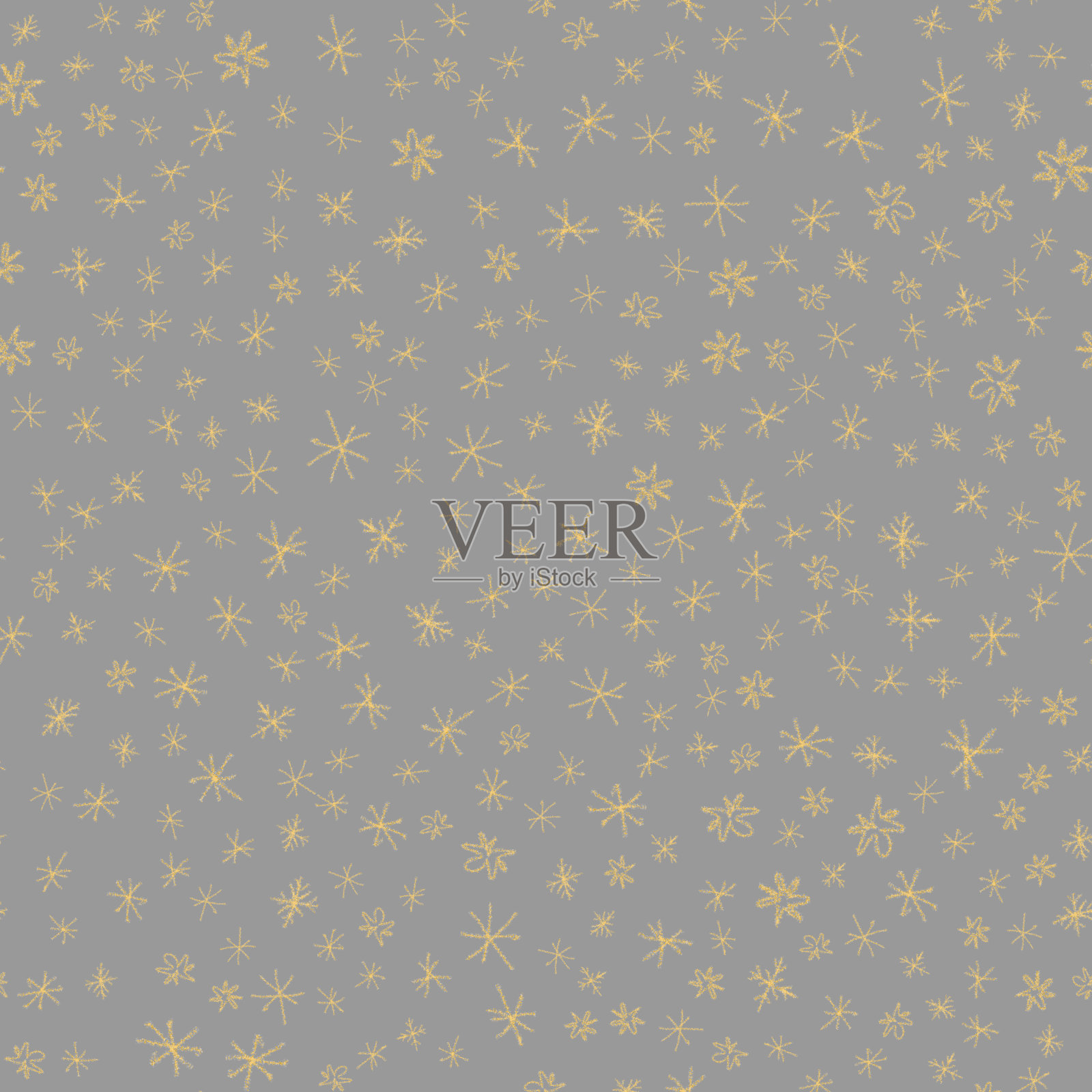 手绘红色雪花圣诞无缝Patte插画图片素材