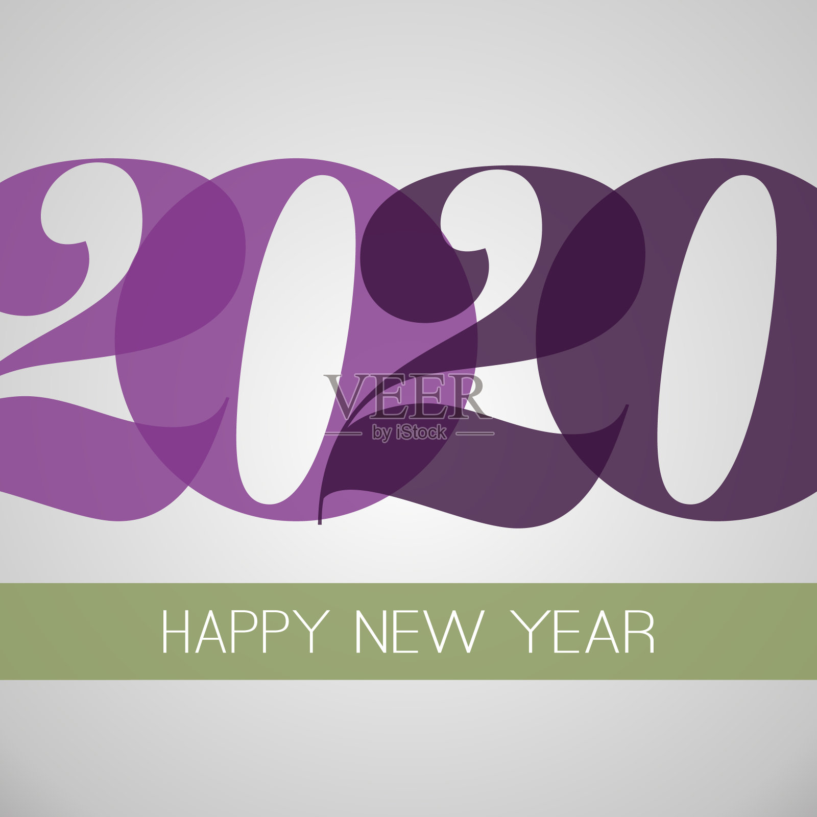 新年贺卡背景- 2020插画图片素材