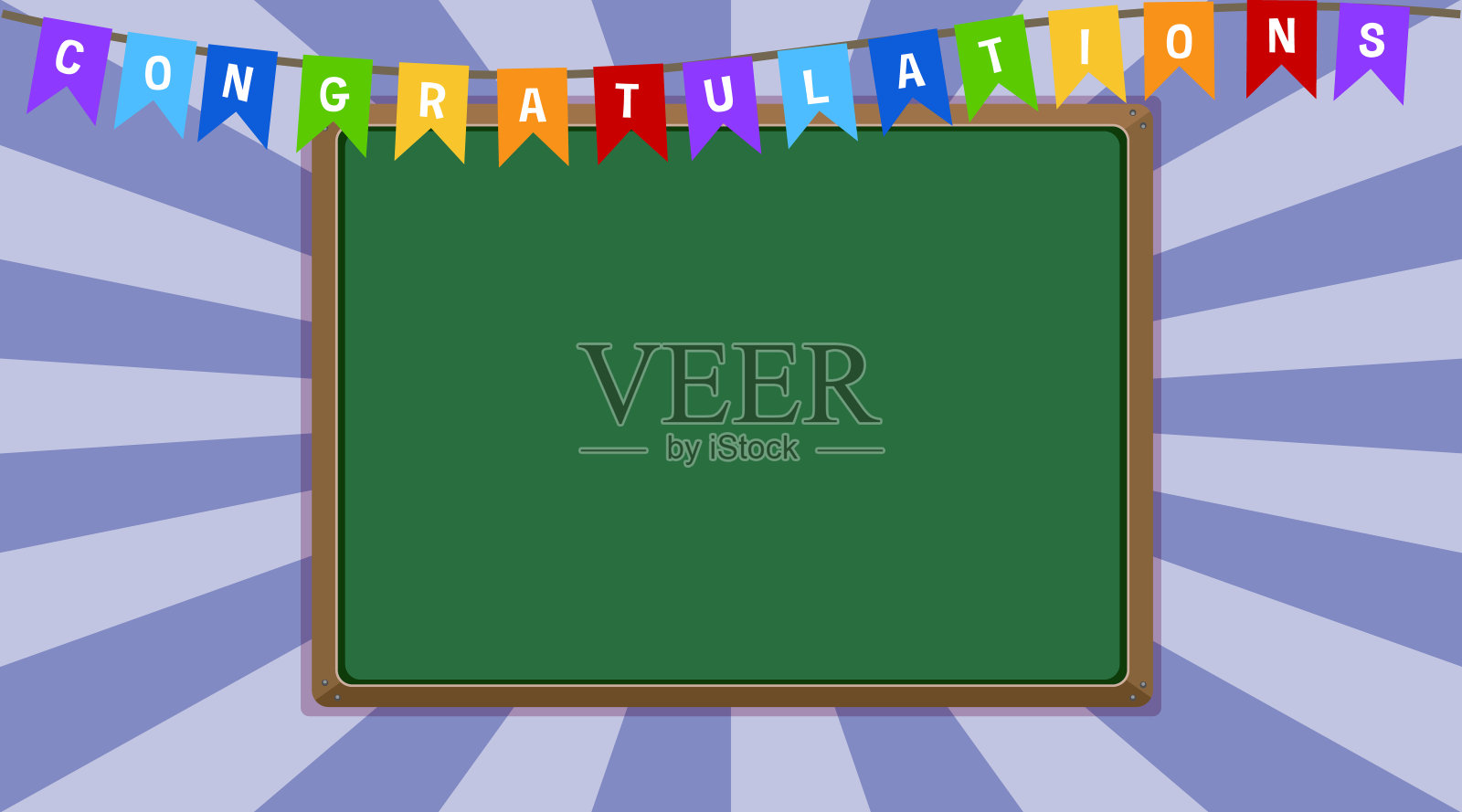 黑板模板在墙上插画图片素材