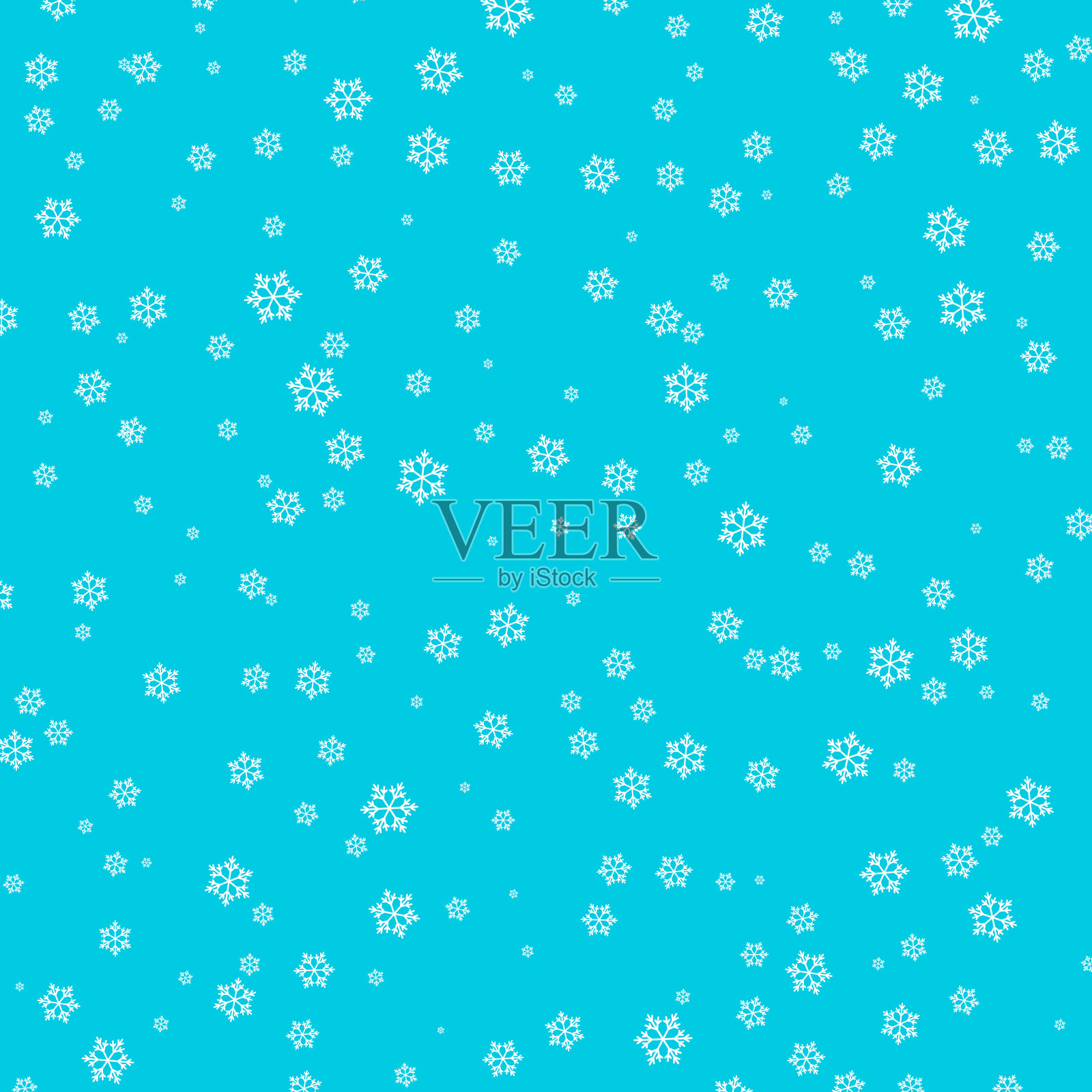 雪的模式。矢量插图。雪下降。插画图片素材