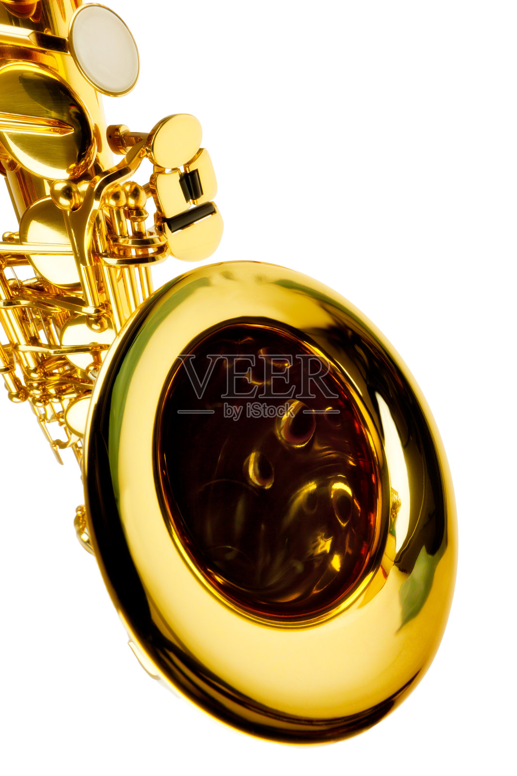 萨克斯管圆锥孤立在白色照片摄影图片