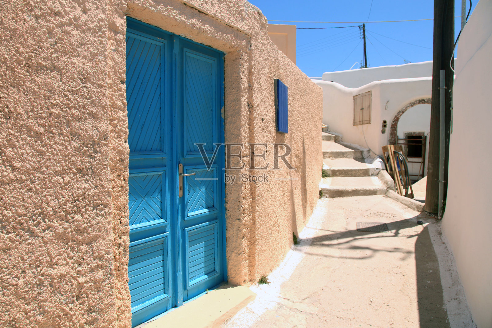 希腊的圣托里尼岛照片摄影图片