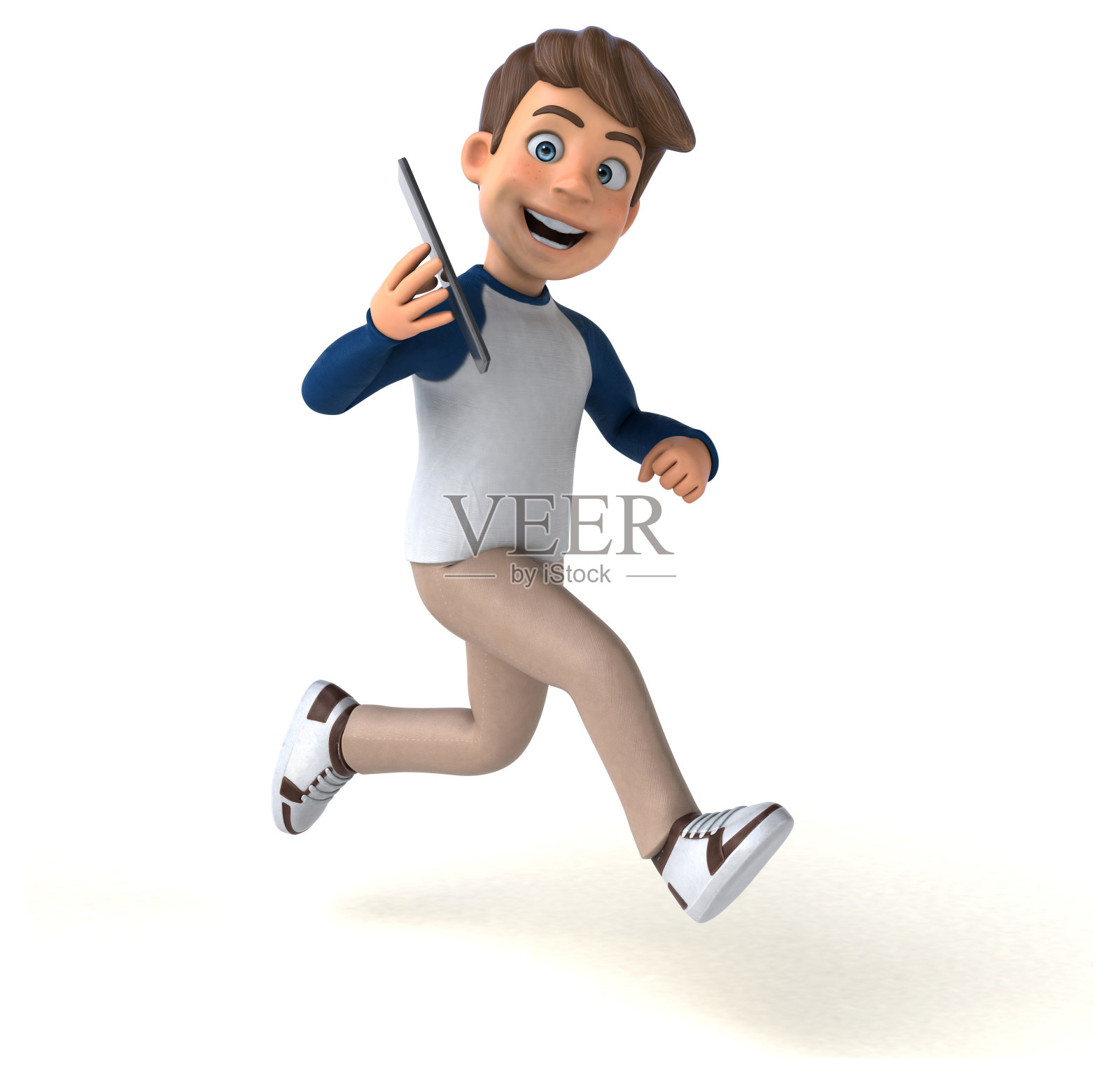 3D卡通人物有趣的少年照片摄影图片