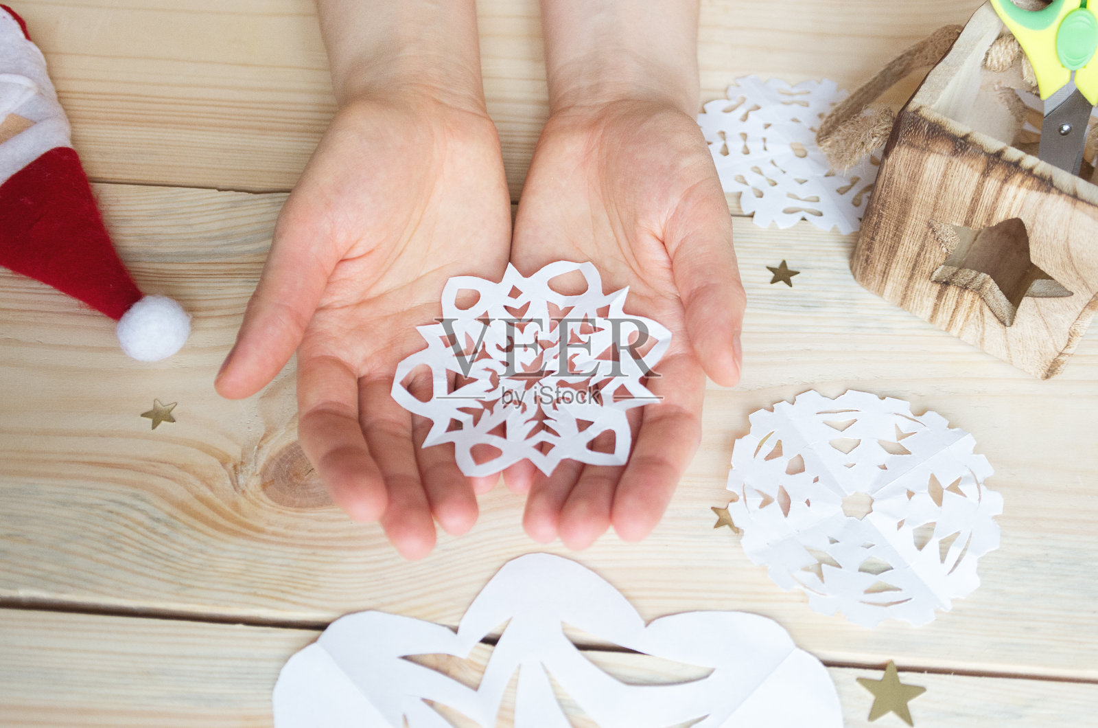 自制雪花照片摄影图片