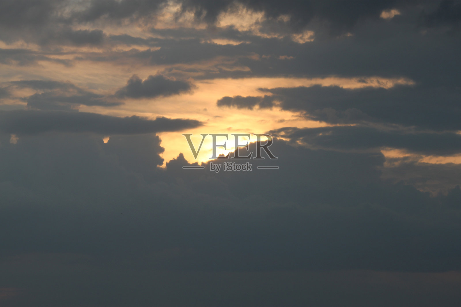 美丽的日落天空与云彩的背景纹理照片摄影图片