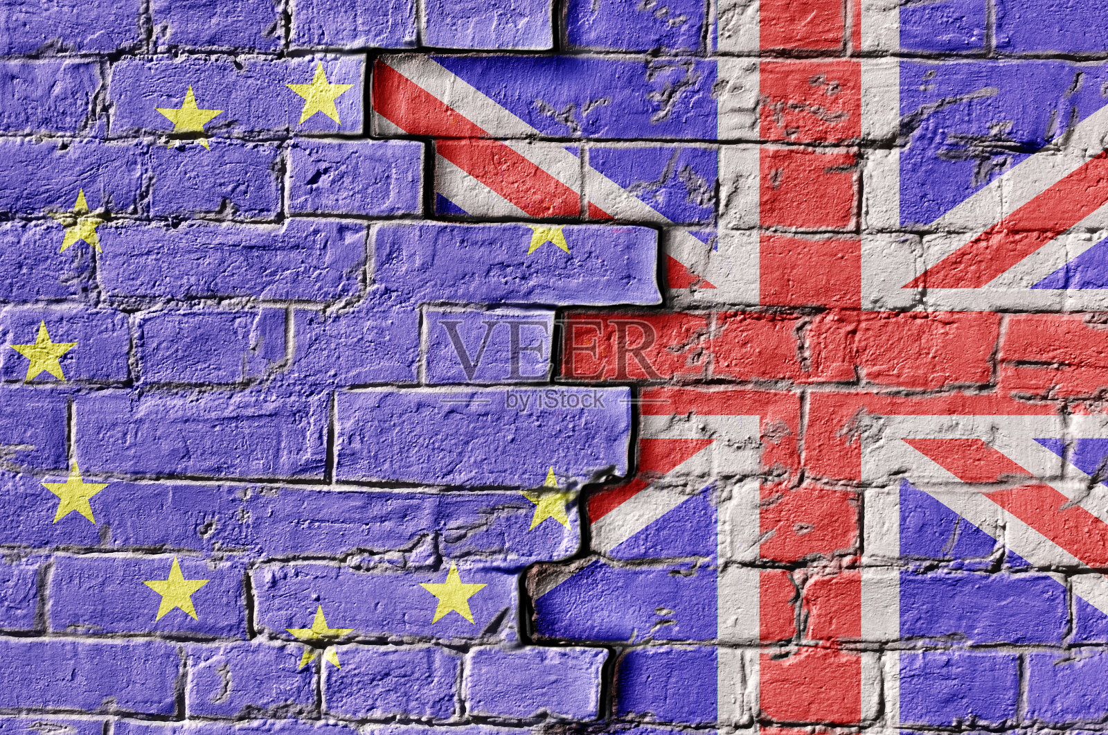 Brexit砖背景照片摄影图片