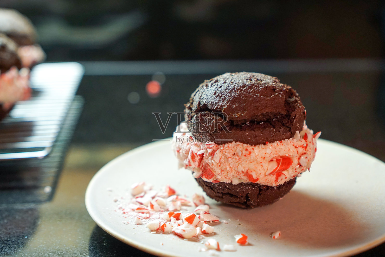 巧克力呐喊馅饼照片摄影图片