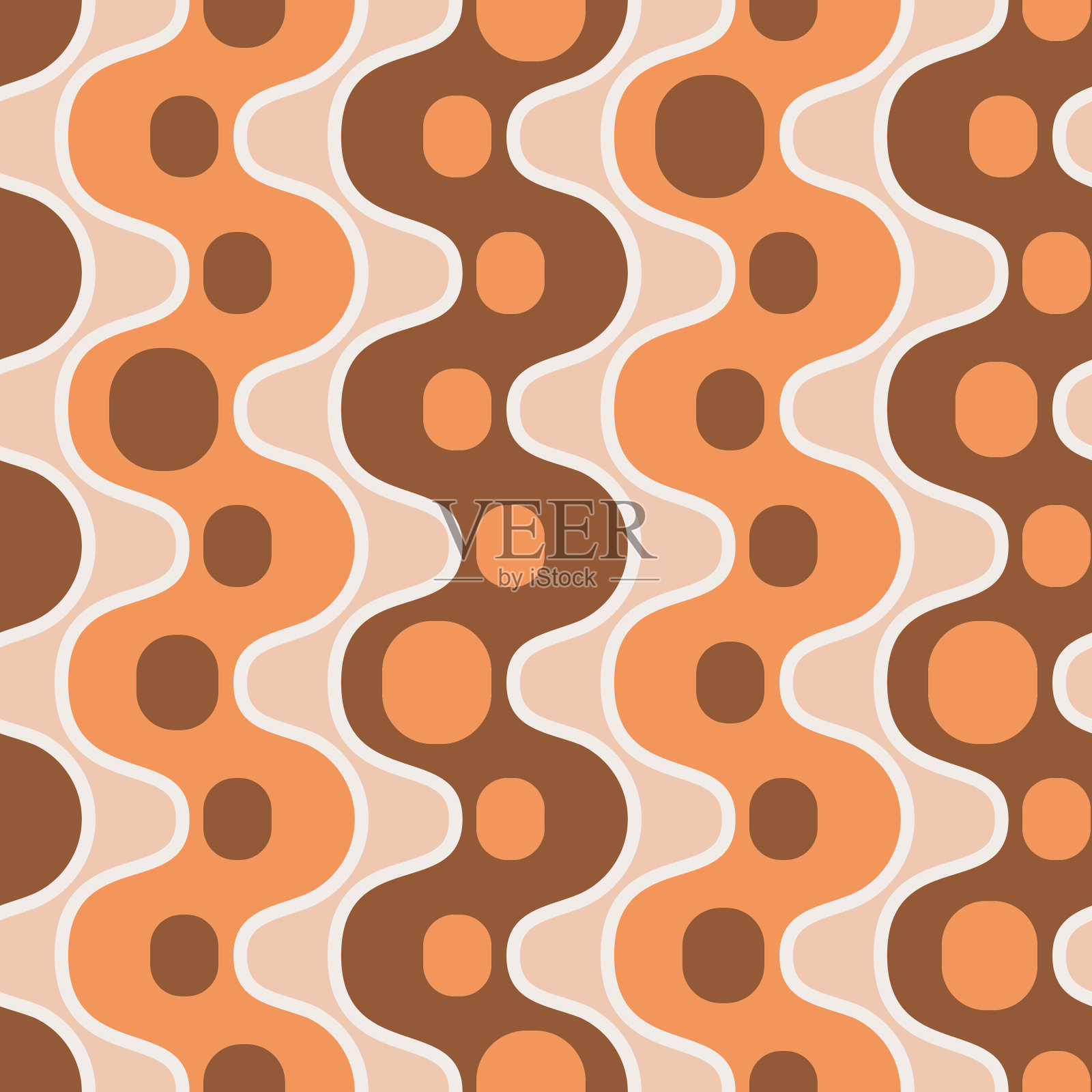 抽象的彩色滴。矢量斑点无缝模式。插画图片素材